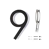 12 Inch Modern Floating House Numbers for Outside