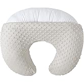 NIVAVA BABY Nursing Pillow and Positioner for Breastfeeding, Ultra Soft Baby Breastfeeding Pillows for More Support for Mom and Baby, with Premium Removable Cover (Sand)