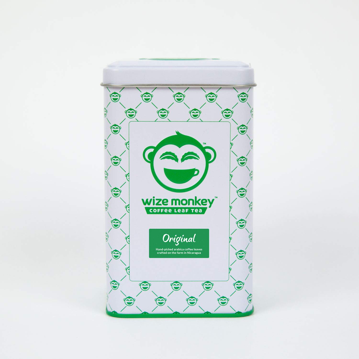 Wize Loose Coffee Leaf Teas, Low Caffeine Unsweetened Zero Sugar Free Keto Friendly All Natural Fruit Flavor Vegan Organic Healthy Antioxidant Smooth Taste Tea, Original, 3.5 oz Tin