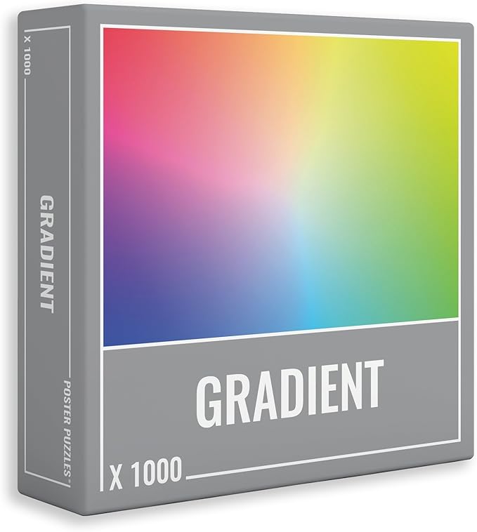 Gradient Puzzle 1000 Pieces Cool, Premium Jigsaw Puzzle for Grown Ups