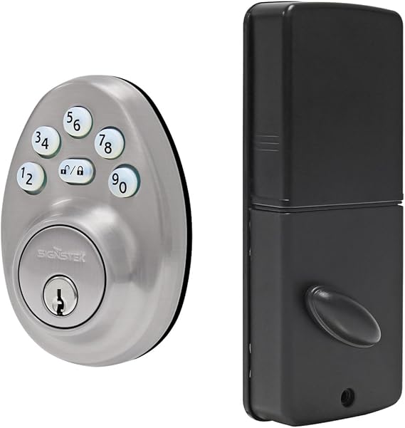 Signstek Electronic Keypad Deadbolt with LED Backlit, 1Touch Motorized