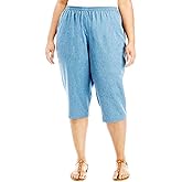 Jack David Women's Plus Size Capri Stretch Jeans Curvy & Pull On