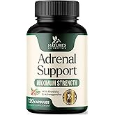Adrenal Support Supplements Cortex Complex, Best Energy Supplement, Supports Cortisol Health & Energy Levels, Daily Ashwagandha for Women & Men, Supports Adrenal Fatigue & Immune System, 120 Capsules