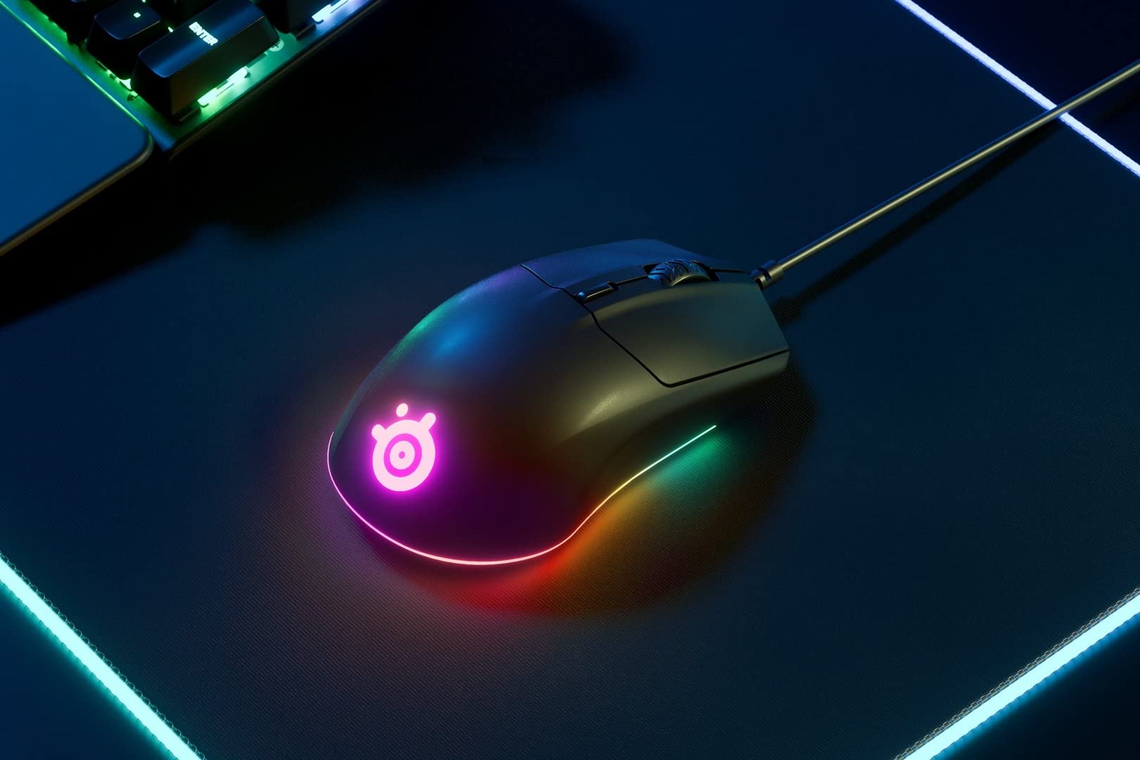 SteelSeries Rival 3 - Gaming Mouse - 8,500 CPI TrueMove Core Optical Sensor - 6 Programmable Buttons - Split Trigger Buttons