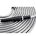 BEAULIFE 304 Stainless Steel Metal Garden Hose with Nozzle-Flexible, Portable & Lightweight 25FT