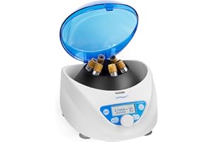 Cekegon PRP Centrifuge Machine 6x15mL/10mL/7mL/1.5-5ml, Benchtop Lab Centrifuges with 300-5000rpm Max. 2600xg RCF for Laboratory College Beauty Clinic