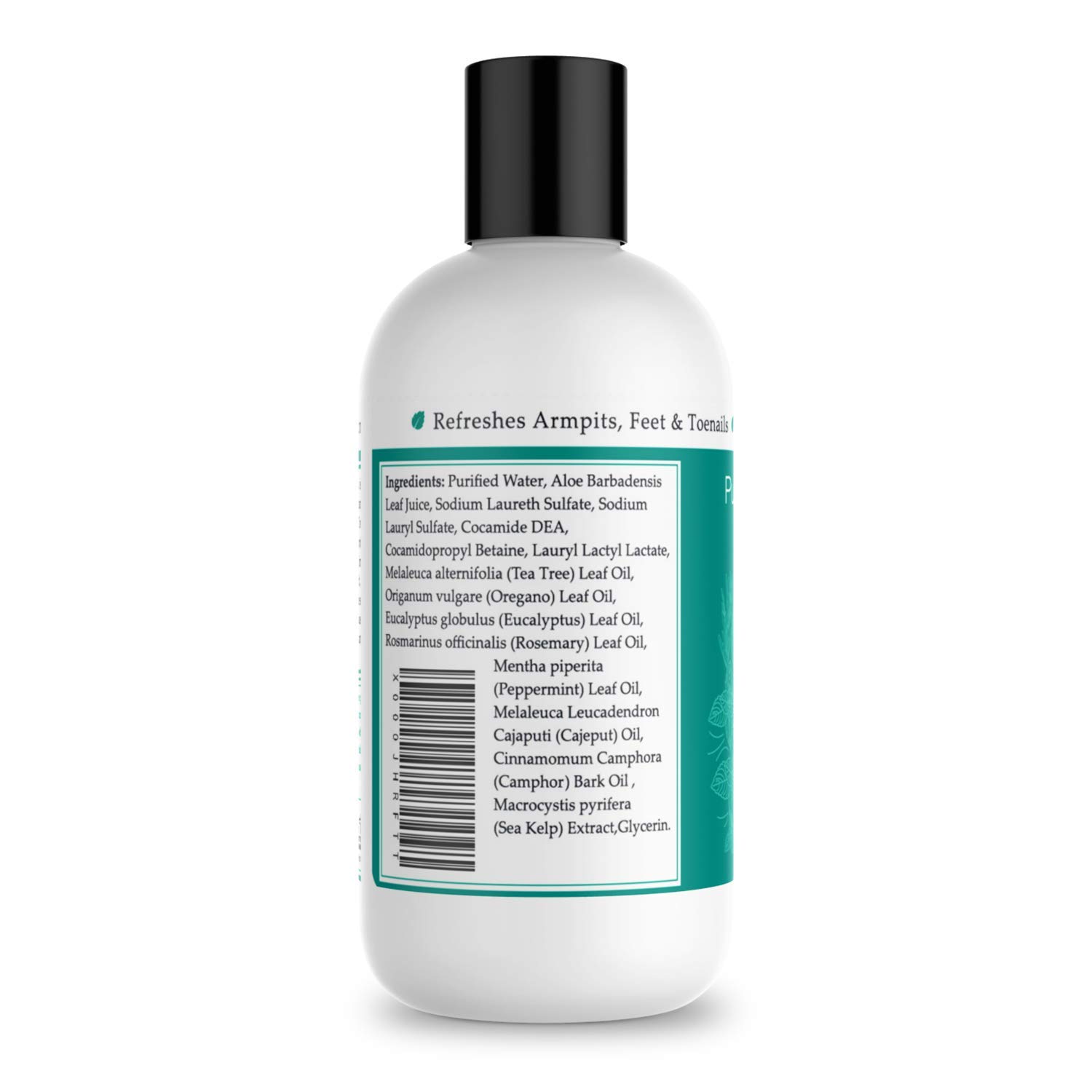 Antifungal Tea Tree Oil Body Wash, Helps Athletes Foot, Ringworm, Toenail Fungus, Jock Itch