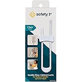 Safety 1st Double Door Baby-Proofing Cabinet Lock 2 Pack, White