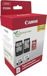 Canon PG-510 CL-511 Ink Cartridges 2 Pack Black Colour Photo Paper 4x6 view 3