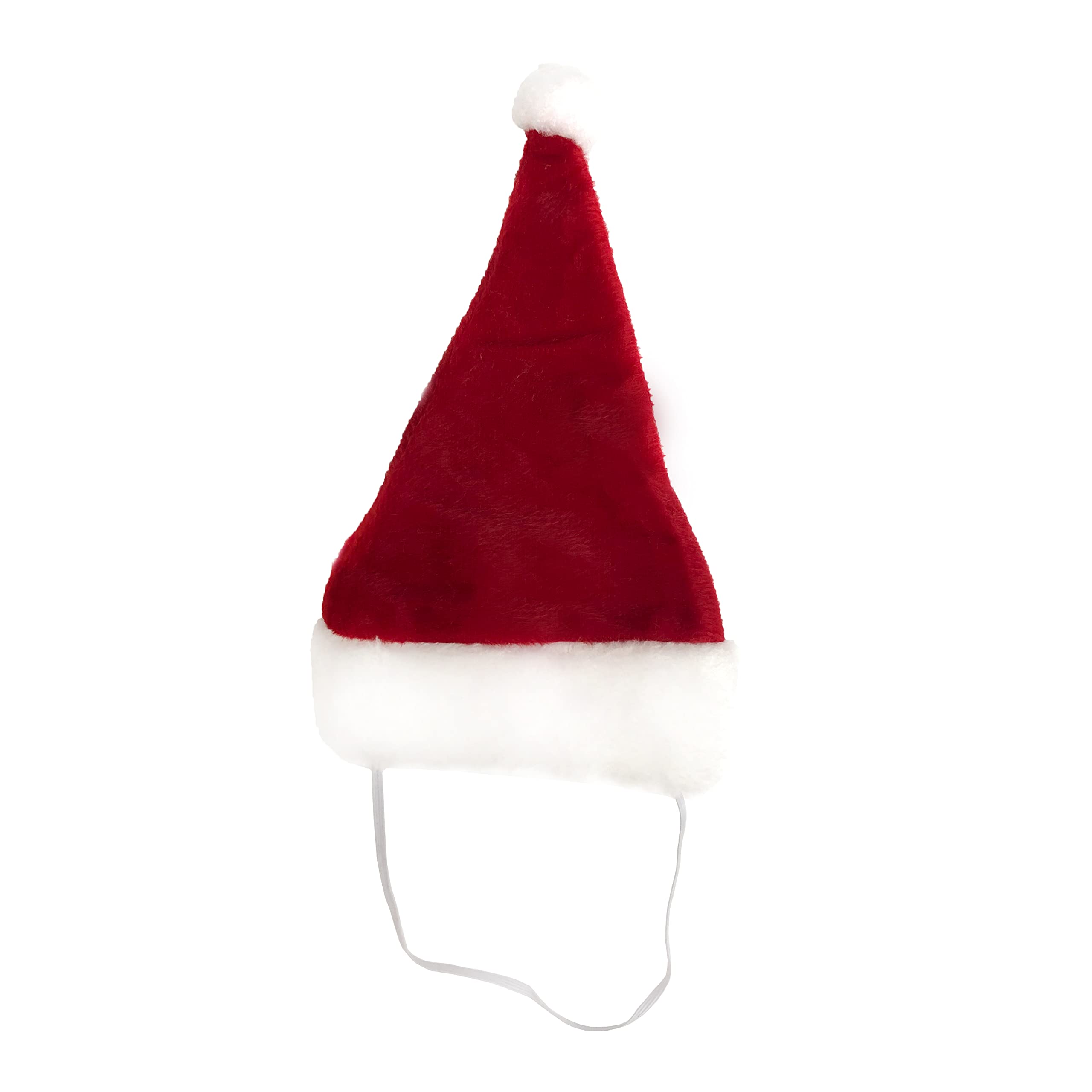 Festive Pet Cat/Dog Christmas Santa Hat - Red/White