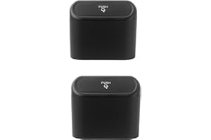 2 Pack Car Trash Can with Lid Small Leak-Proof with 60 Car Trash Bags Garbage Bin Storage Container Suitable for Car Office H