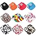 Happy Hours Dog Hat, Pet Baseball Cap/Dogs Sport Hat/Visor Cap with Ear Holes and Chin Strap for Dogs and Cats (Black, Size S)