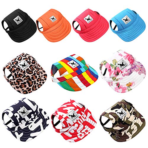 Dog Hat Pet Baseball Cap/ Dogs Sport Hat / Visor Cap with Ear Holes and Chin Strap for Small Dogs (Size S, Blue) By Happy Hours - Thumbnail 7