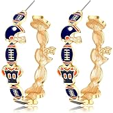 Football Earrings for Women Lightweight Football Dangle Earrings Sports Foot-ball Lover Jewelry Accessories for Sports Fans