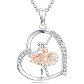 Cargari Violin/Piano/Flute/Cello/Ballet Necklace for Women 925 Sterling Silver Hobbies Pendant Necklace Jewelry Gifts