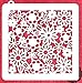 American Confections Flower Cookie Stencil Leaf, Rose, Sunflower - Set of 4
