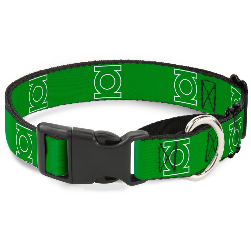 Reviews BuckleDown "Green Lantern Logo Martingale Dog Collar