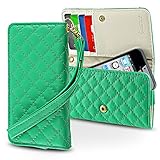 eForCity® Leather Cell Phone Wallet Case, Green