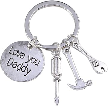love you daddy keyring
