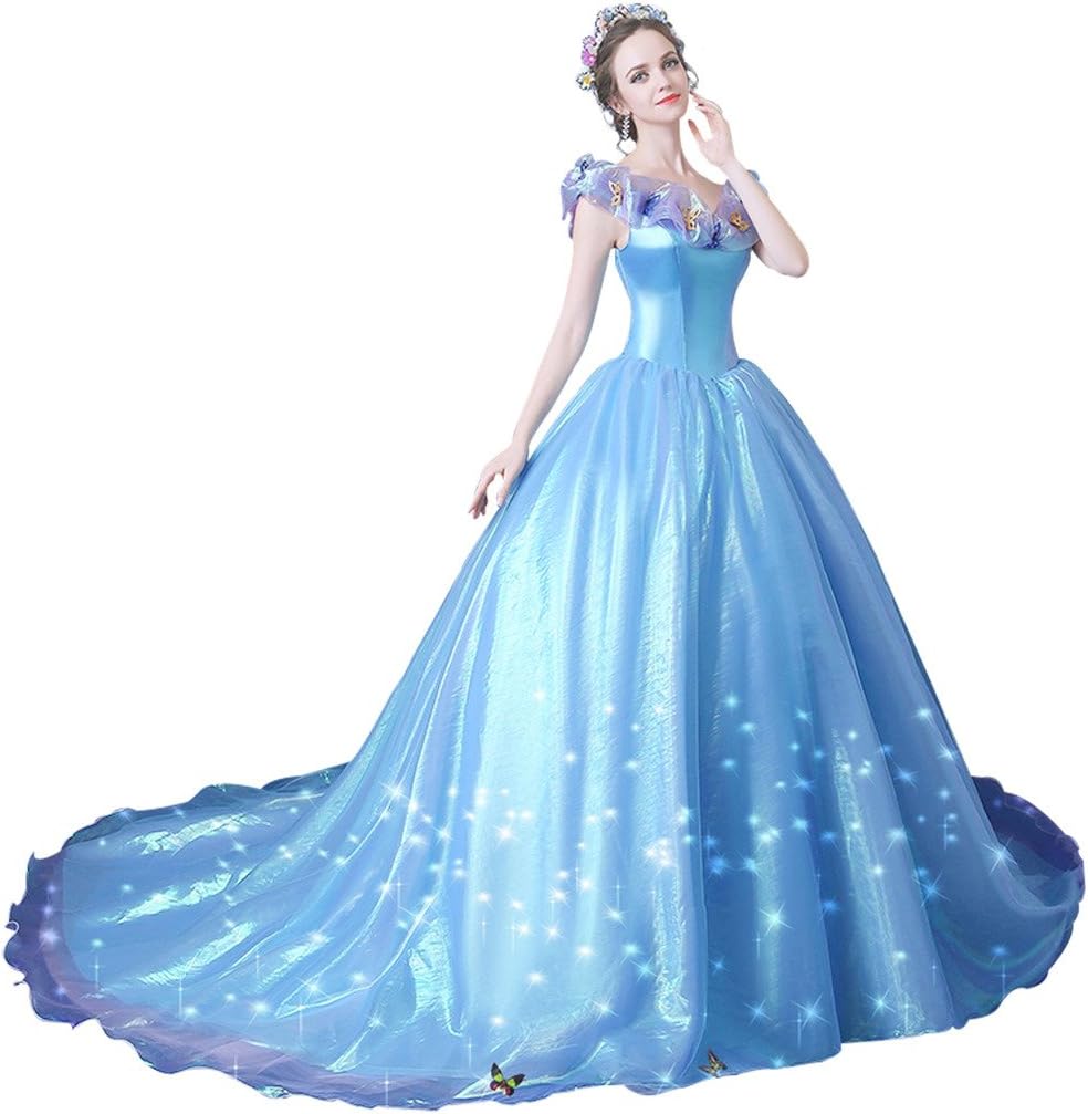 Dreambridal Women's Cinderella Butterfly Wedding Dress