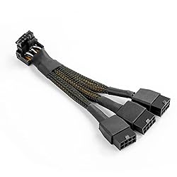 JOYJOM 16Pin GPU Cable to 3X 8Pin Pcie - 16AWG PCIE
