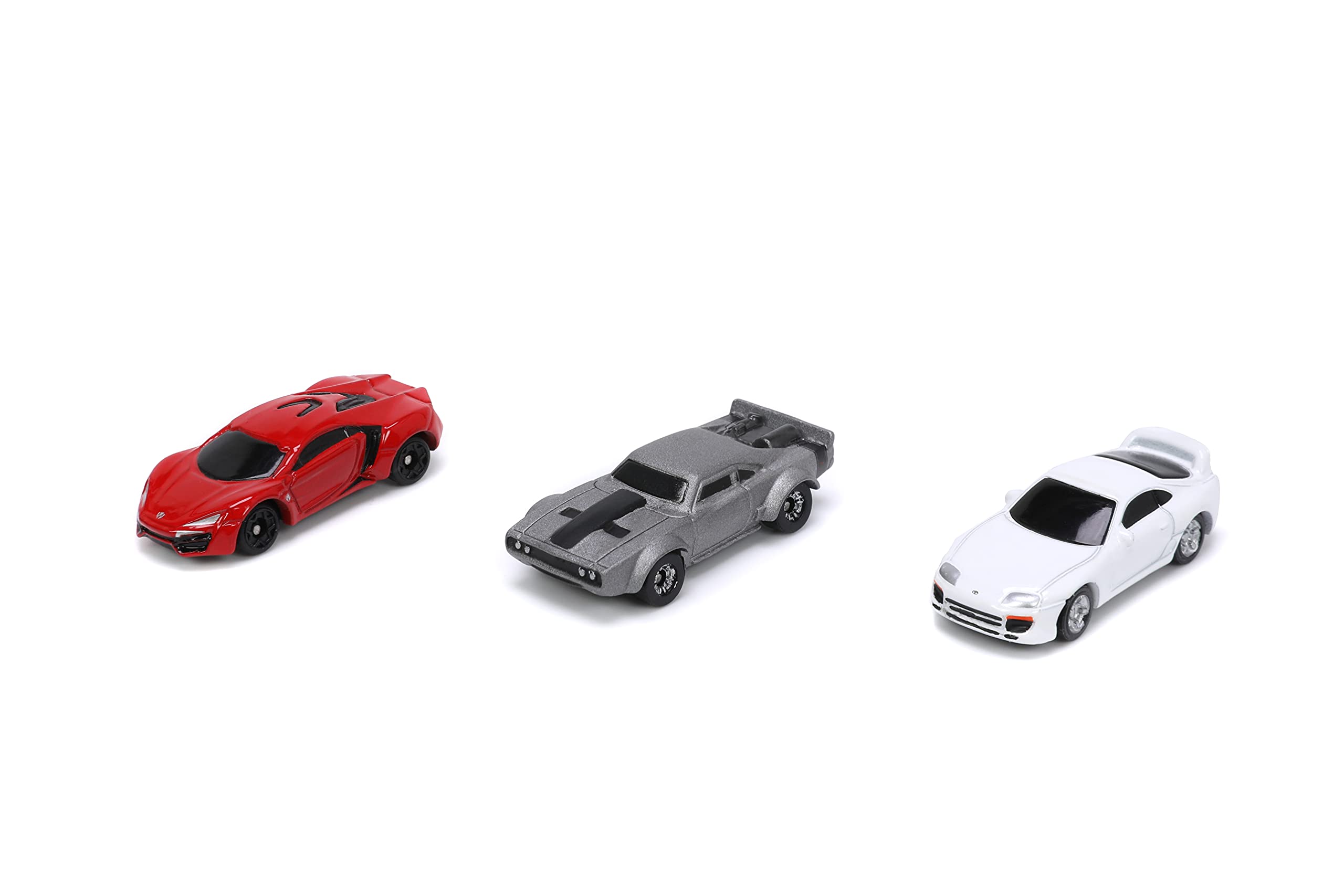 Jada JAN32482 Hollywood Rides-Nano Fast and Furious 3 Car Set Collectible Miniature, One Size, Multicolor