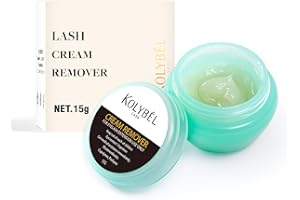 KOLYBEL Eyelash Extension Remover Cream, 15g Professional Lash Cream Remover, Low Irritation for Sensitive Skin,Fast Dissolution Lash Extension for Salon and Professional Use Only
