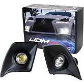 iJDMTOY LED Fog Light Kit For Lexus 2014-16 IS250/IS350/IS200t F-Sport Pkg | JDM Style, 15W High Power Projector Lens LED Fog/Driving Lamp w/ Bezel Covers, Direct Fit Upgrade, 6000K Xenon White