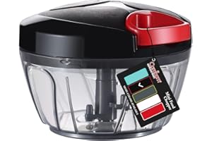 Cambom Manual Food Chopper Vegetable Cutter, Hand String Vegetable Chopper Onions Cutter for Vegetable Fruits Nuts BPA Free F