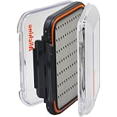 Alichino small fly box for fly files ice jig box fly box for fly fishing (grey foam insert)