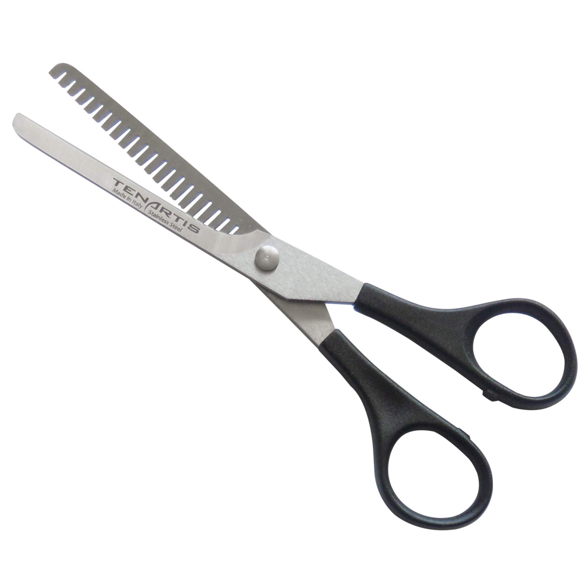 Stainless Steel Lightweight Pet Thinning Scissors 15 cm/6 inch with PVC Case - Tenartis Made in Italy