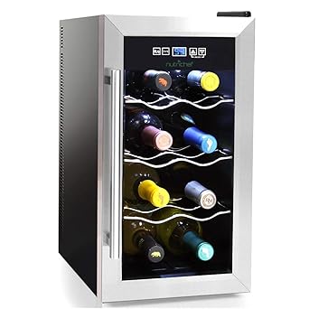NutriChef enfriador/enfriador de vino termoeléctrico de 8 botellas ...
