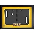 Official Atari 3D Gaming Wall Art, Authentic Pong Collection for Gaming Setup, Gaming Wallpaper, Gaming Room Decor and Gaming Wall Stickers, Black Frame - ThumbsUp!