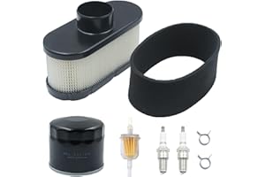 GOIPKO Air Filter Tune Up Kit with Oil Filter Spark Plug Replacement for John Deere X350 LG265 S240 X380 X580 X300 X320 Z530M