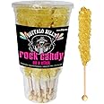 Buffalo Bills Natural (Light Gold) Rock Candy On A Stick (12-ct cup light gold rock candy sticks)