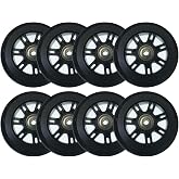 6-Pack 8-Pack 85A 90mm 100mm 110mm 125mm Inline Skate Wheels Indoor Outdoor Outdoor Speed Skating Shoes Inline Replacement Wheels (110mm)