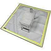 POMOLY Fire Pit Mat,Fireproof Mat Visible at Night-Great for Deck Fire Pit Base,Patio Fire Pit Pad for Outdoor Wood Burning, 