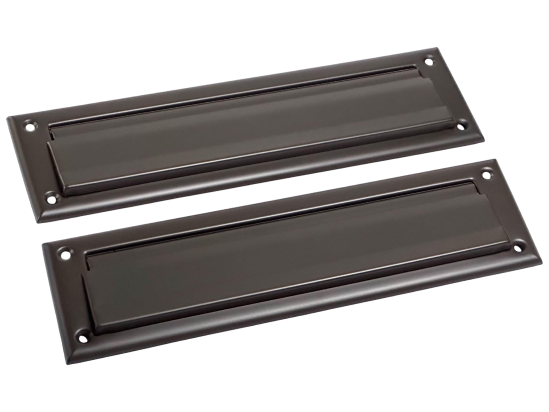 QCAA Solid Brass Mail Slot, with Solid Brass Interior Back Plate, 10" x 3", ORB US10B, 1 Pack, Made in Taiwan