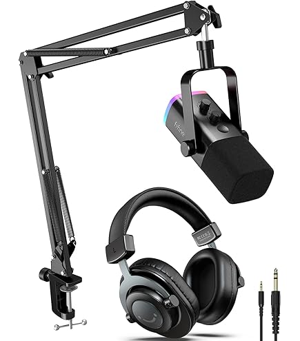 Amazon.com: FIFINE XLR/USB Gaming Microphone Set and XLR Cable