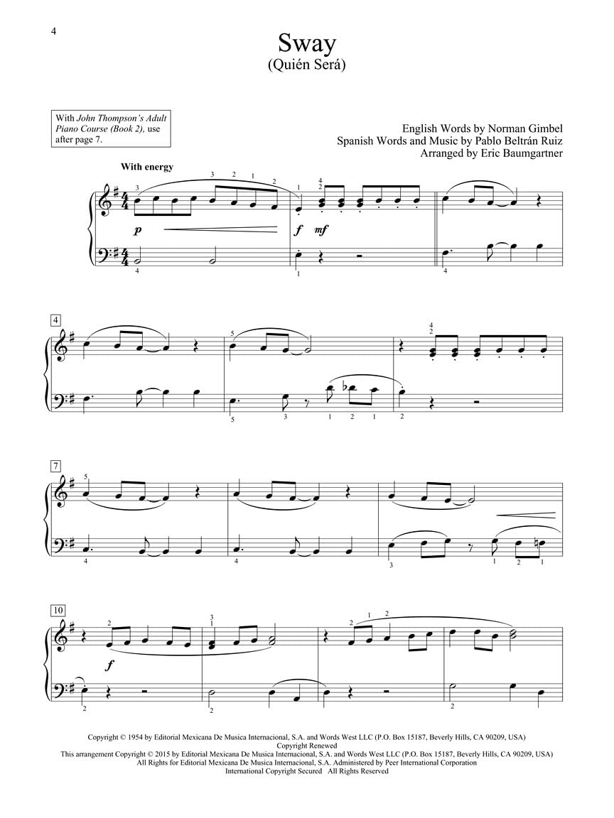 Popular Piano Solos: John Thompson's Adult Piano Course - Book 2 (Piano Adventures) (Includes Online Access Code)