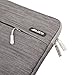 MOSISO Denim Sleeve Bag with Front Pocket Compatible 11-11.6 Inch Laptop, Pure Gray