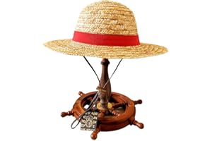 Extra Large or Large Straw Hat - Pirate King - Luffy Red