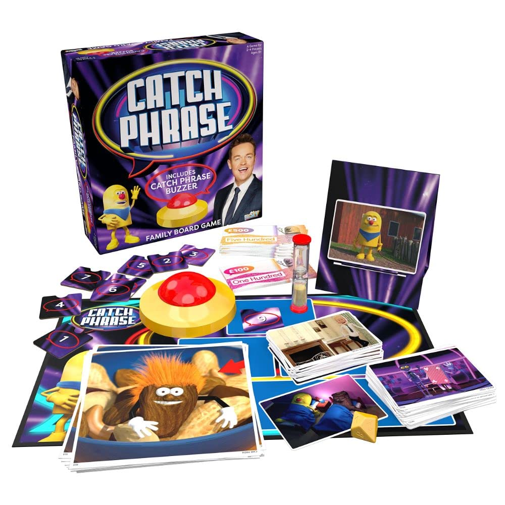 Catchphrase with Stephen Mulhern Official Family Board Game | Say What You See TV Quiz | Guess the Phrases, Race to Win | Party Night Entertainment for Adults & Kids | 2+ Players