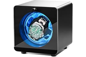 Cevale Aluminum Single Watch Winder for Automatic Watches – Quiet Motor(≈0dB), Self-Winding Metal Watch Winder for Rolex and More, Gift for Watch Lovers