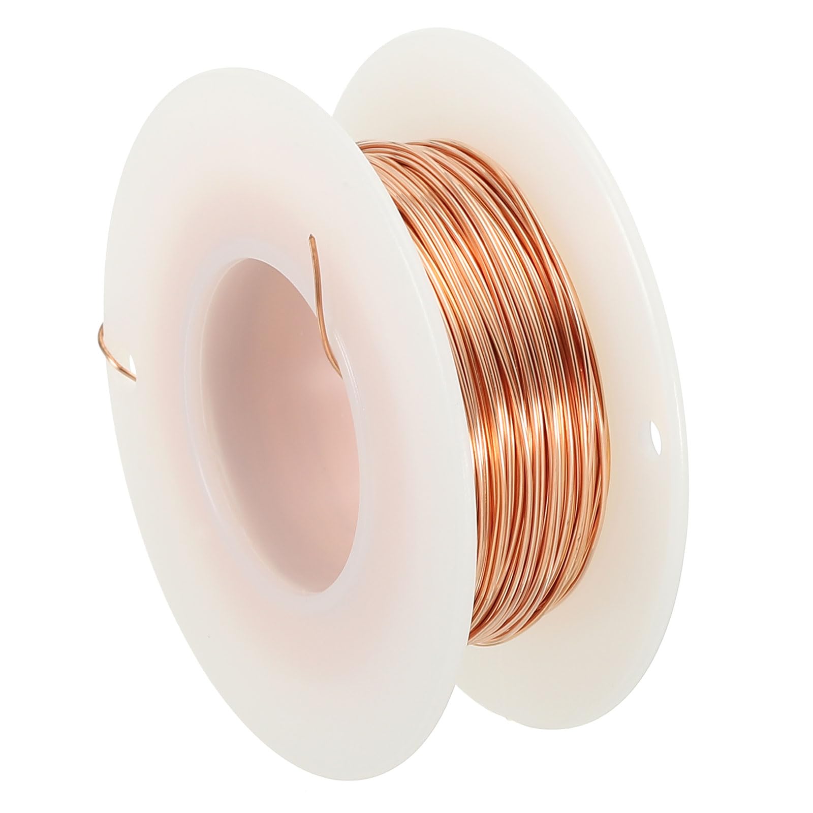 PATIKIL 98.42 Feet Solid Bare Copper Wire,24 Gauge 99.9% Pure Copper Wire 0.5mm Soft Beading Wire Metal Plant Stem Ties for Jewelry Craft (30m)