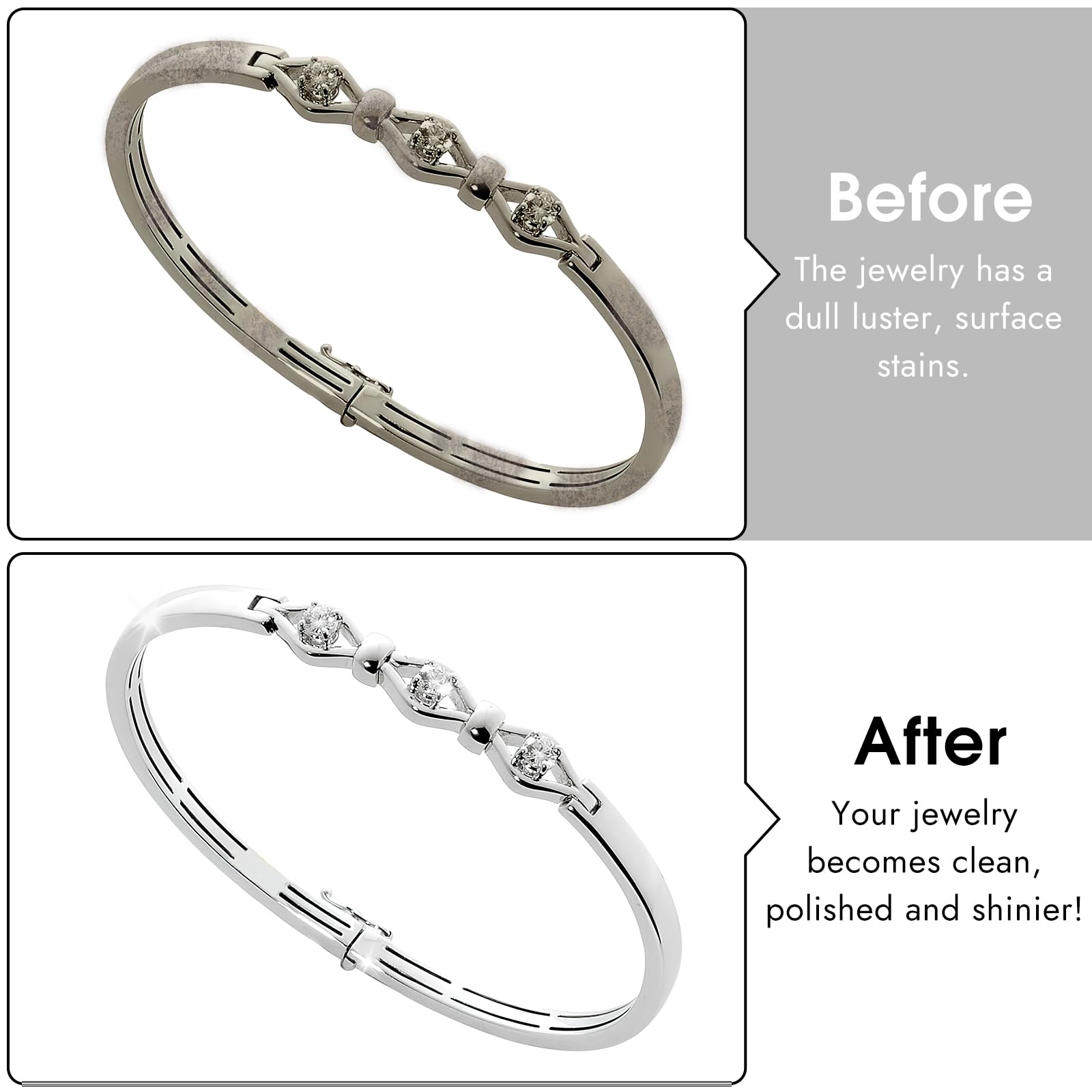 3 Pcs Silver Polishing Cloth, Large 10