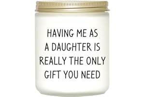 DONVON Fathers Day Dad Gifts from Daughter, Personalized Father's Day Gift Ideas, Funny Birthday Gifts for Dad Gift Father Papa Step Dads New Daddy Presents Cool, Happy Fathers Day, Birthday, Candles