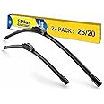 26"+20" Windshield Wiper Blades Replacement For Ford Edge 2014-2007 /Dodge Grand Caravan 2022-2008 /Toyota Camry 22-18 Highlander 19-08 /LEXUS GX460 2020-2010, Windshield Wiper Blades For My Car