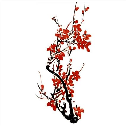 Tatouages Temporaire Arbre à Fleurs Asie Pour Homme Et