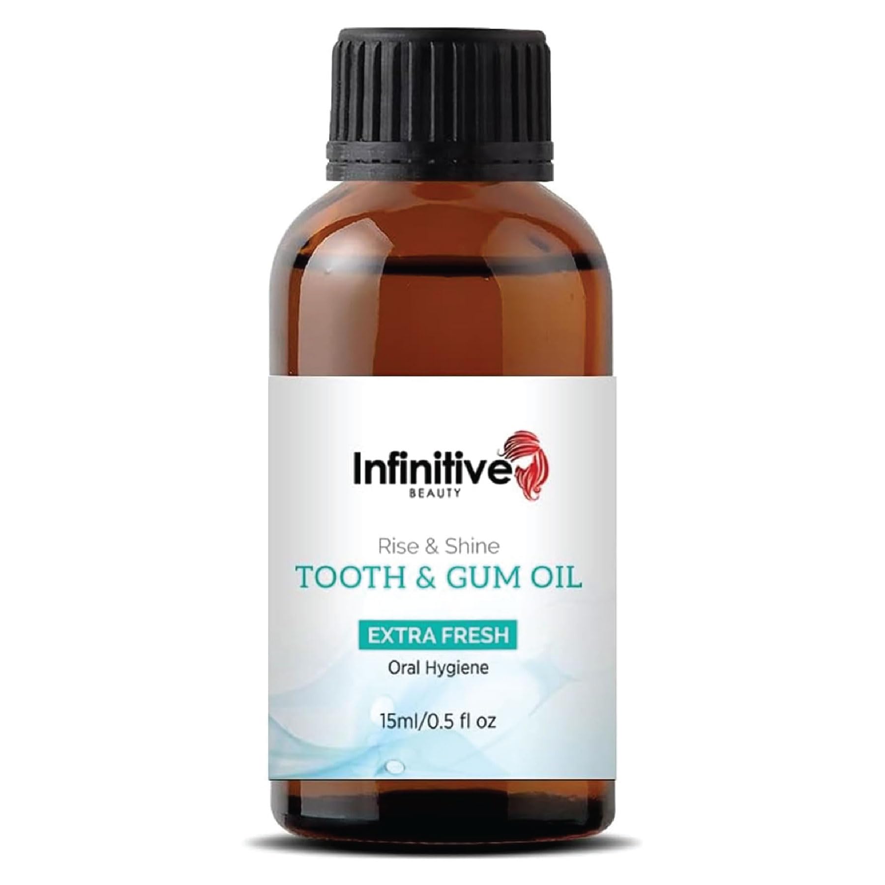 Infinitive Beauty Tooth & Gum Oil for Oral Care - 15ml | Natural Botanical Oil for Gum Health & Receding Gum Care | Bad Breath Freshness | Sensitive Teeth Relief | Alcohol Free Hygiene Solution